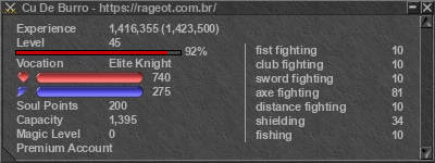 Signature for player Cu De Burro