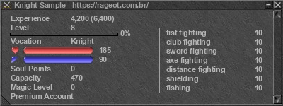 Signature for player Knight Sample