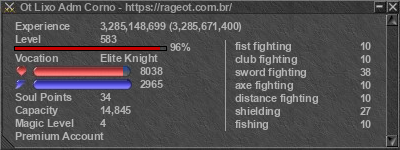 Signature for player Ot Lixo Adm Corno